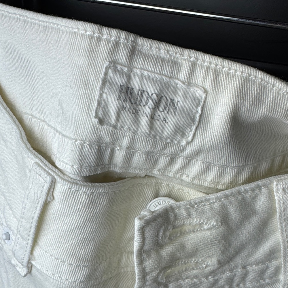 Hudson White Flared Jeans - Picture 3 of 11